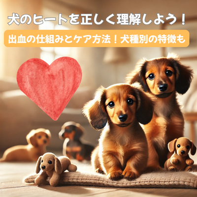 【犬のヒートを正しく理解しよう】 出血の仕組みとケア方法!犬種別の特徴も