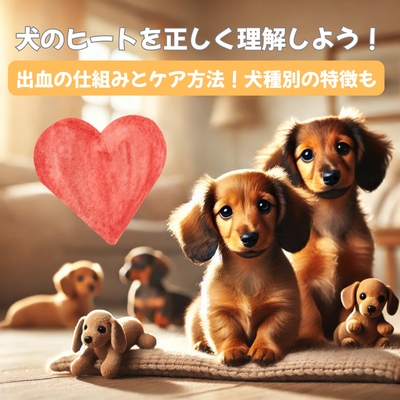 【犬のヒートを正しく理解しよう】 出血の仕組みとケア方法！犬種別の特徴も