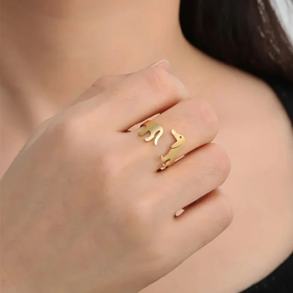 再販】ダックスフンド 限定リング 2種類「星の砂」「太陽の砂」